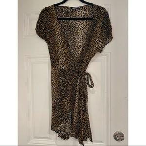 Audrey 3 + 1 Cheetah Wrap Dress